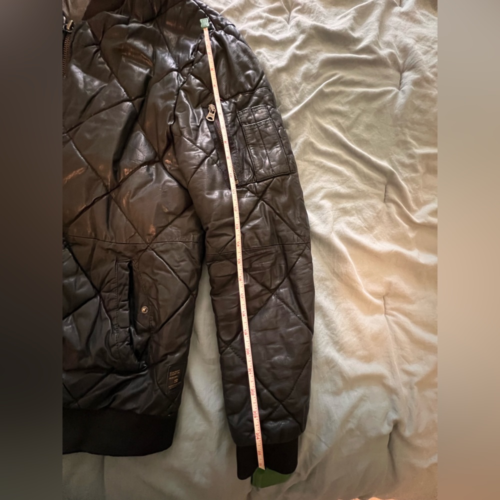 Scotch & Soda Black Quilted Bomber Jacket - Picture 8 of 12